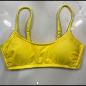 Yellow Scoop Neck Bikini